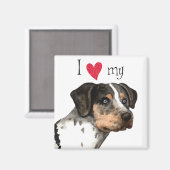 Ich Liebe meine Katahoula Magnet (Vorderseite/Rückseite)