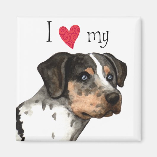 Ich Liebe meine Katahoula Magnet (Vorne)