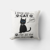 Ich Liebe meine Katze Animal Kitty Kissen (Vorderseite)