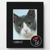 Ich Liebe meine Katze, benutzerdefiniertes Foto - Fotoplatte (Vorderseite)