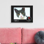 Ich Liebe meine Katze, benutzerdefiniertes Foto - Leinwanddruck (Insitu (Wohnzimmer))