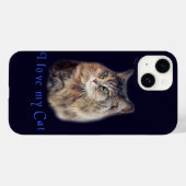 Ich Liebe meine Katze Case-Mate iPhone Hülle (Rückseite (Horizontal))