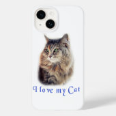 Ich Liebe meine Katze Case-Mate iPhone Hülle (Rückseite)