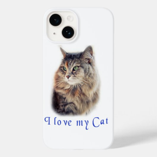 Ich Liebe meine Katze Case-Mate iPhone Hülle (Rückseite)
