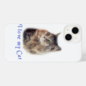 Ich Liebe meine Katze Case-Mate iPhone Hülle (Rückseite (Horizontal))