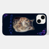 Ich Liebe meine Katze Case-Mate iPhone Hülle (Rückseite (Horizontal))