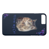 Ich Liebe meine Katze Case-Mate iPhone Hülle (Rückseite (Horizontal))