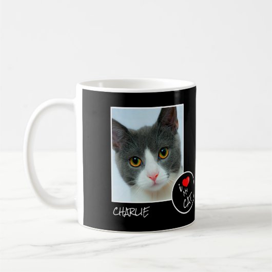 Ich Liebe meine Katze, Custom Foto - Heimtiere lie Kaffeetasse (Links)