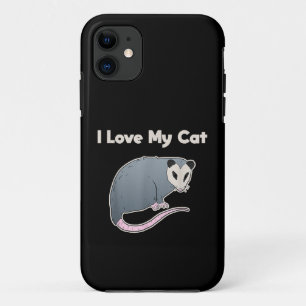 Ich Liebe meine Katze Funny Opossum Case-Mate iPhone Hülle