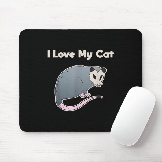 Ich Liebe meine Katze Funny Opossum Mousepad (Mit Mouse)