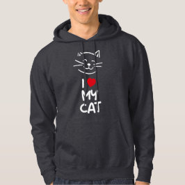 Ich liebe meine Katze Hoodie
