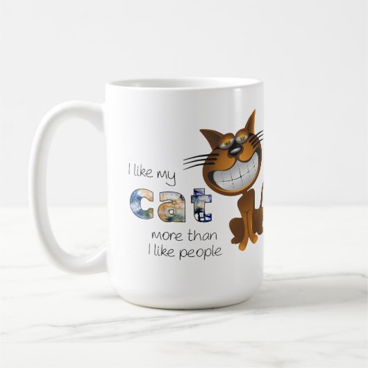 Ich Liebe meine Katze Kaffeetasse (Links)