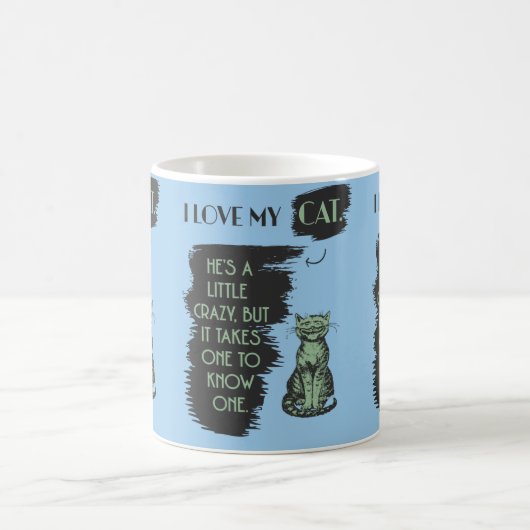 Ich Liebe meine Katze Kaffeetasse (Mittel)