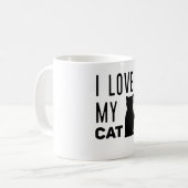 Ich Liebe meine Katze Kaffeetasse (Vorderseite Links)