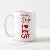 Ich liebe meine Katze Kaffeetasse (Links)