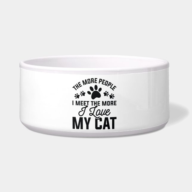 Ich Liebe meine Katze Napf (Vorderseite)