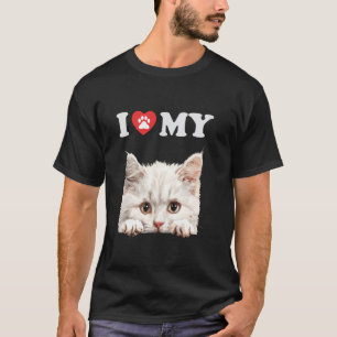 Ich liebe meine Katze Napoleon Katze Kätzchen Lust T-Shirt
