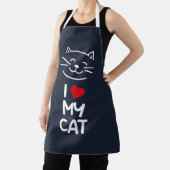 Ich liebe meine Katze Schürze (InSitu)