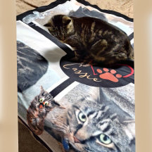 Ich Liebe meine Katze Sherpa Blanket