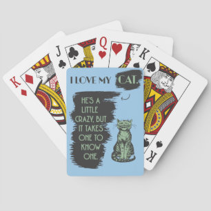 Ich liebe meine Katze Spielkarten