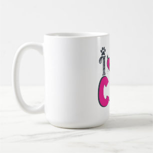 Ich liebe meine Katze – Süßes Katzenliebhaber-Desi Kaffeetasse