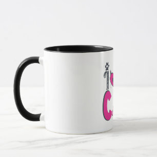Ich liebe meine Katze – Süßes Katzenliebhaber-Desi Tasse