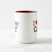 Ich Liebe meine Katze Tasse (Zentrum)