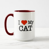 Ich Liebe meine Katze Tasse (Links)