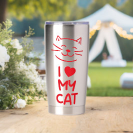 Ich liebe meine Katze Thermobecher