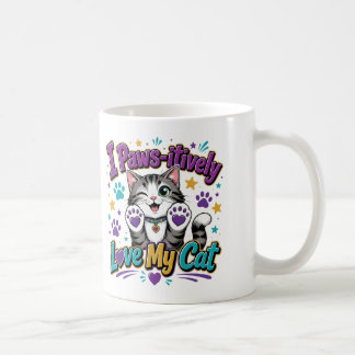 Ich liebe meine Katze über alles – Lustiger Katzen Kaffeetasse