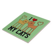 Ich Liebe meine Katzen Fliese (Seite)