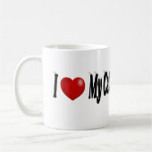 Ich Liebe meine Katzen Foto Kaffeetasse (Links)
