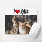 Ich Liebe meine Katzen Foto Mousepad (Mit Mouse)