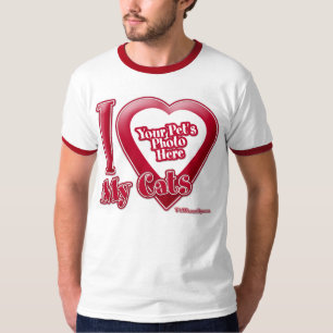 Ich Liebe meine Katzen - Foto T-Shirt
