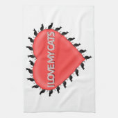 Ich Liebe meine Katzen Küchentuch (Vertikal)