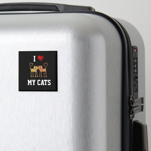 Ich liebe meine Katzen Magnet (In Situ (Gepäck))