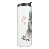 Ich liebe meine Katzen  Thermosbecher (Nach links gedreht)
