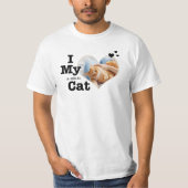Ich Liebe meine Katzenherzen | Funny Add text and T-Shirt (Vorderseite)