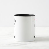 Ich Liebe meine KatzenTasse Tasse (Zentrum)