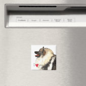 Ich Liebe meine Keeshond Magnet (In Situ (Geschirrspüler))