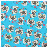 Ich Liebe meine Keeshond Stoff (Muster)