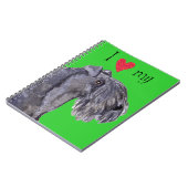 Ich Liebe meine Kerry Blue Terrier Notizblock (Linke Seite)