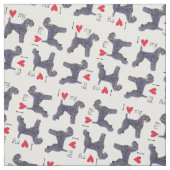 Ich Liebe meine Kerry Blue Terrier Stoff (Muster)