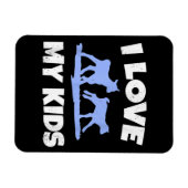 Ich liebe meine Kinder für ein Geschenk von Ziegen Magnet (Horizontal)