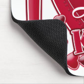 Ich Liebe meine Kinder rot - Herz Mousepad (Ecke)