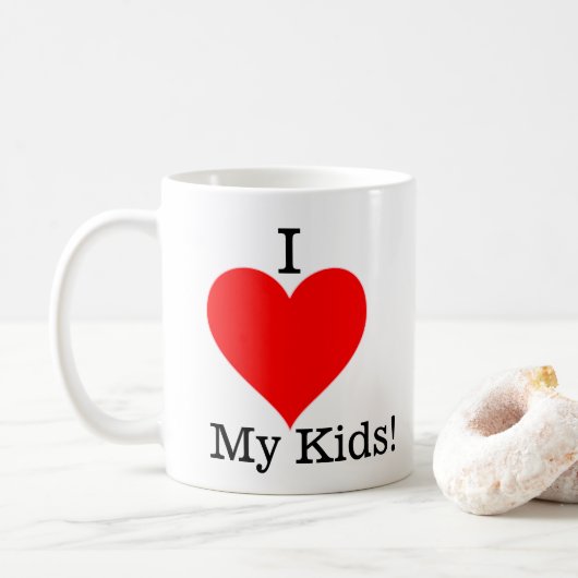 Ich liebe meine Kinder Tasse (Mit Donut)