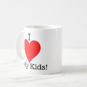 Ich liebe meine Kinder Tasse (Vorderseite Links)