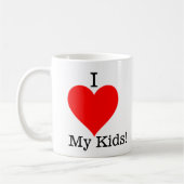 Ich liebe meine Kinder Tasse (Links)