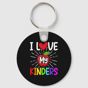 Ich Liebe meine Kinder zurück in die Schule Schlüsselanhänger