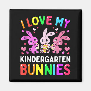 Ich liebe meine Kindergarten-Hasen-Lehrerin Ostert Magnet